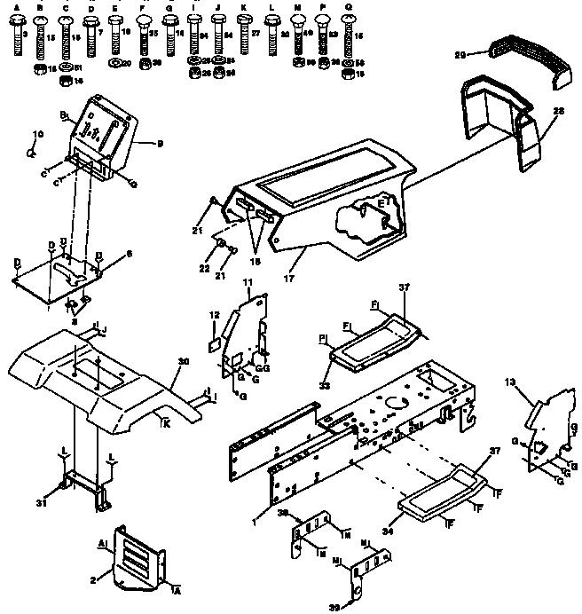 Craftsman 917257620 chassis and enclosures diagram