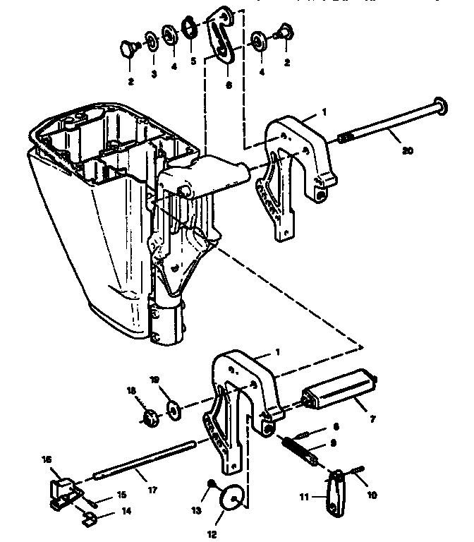 Craftsman 225581495 stern brackets diagram