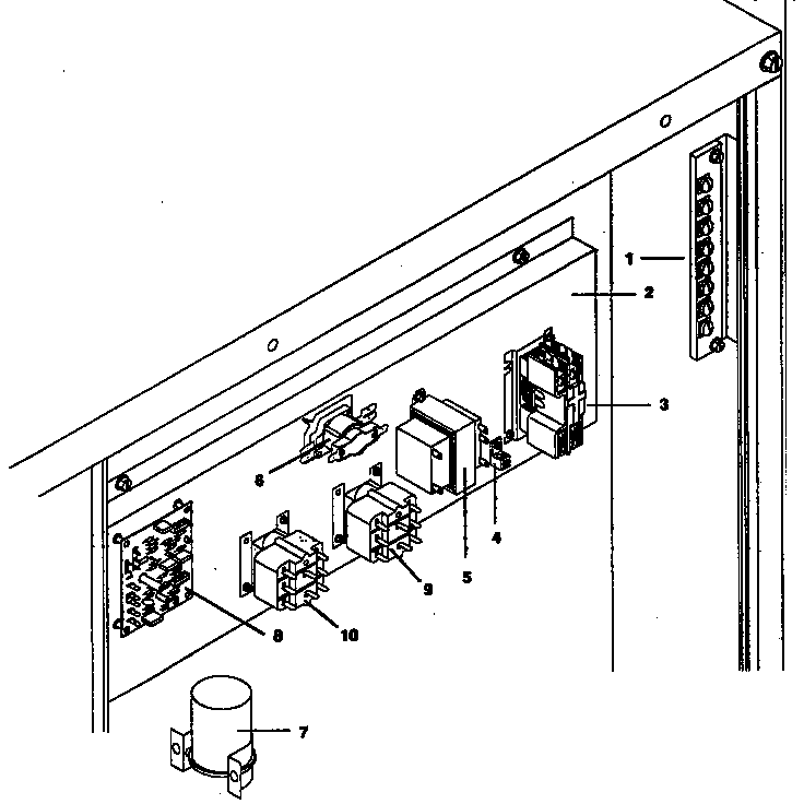 ICP NPHAD42N1K1 control plate - all models diagram