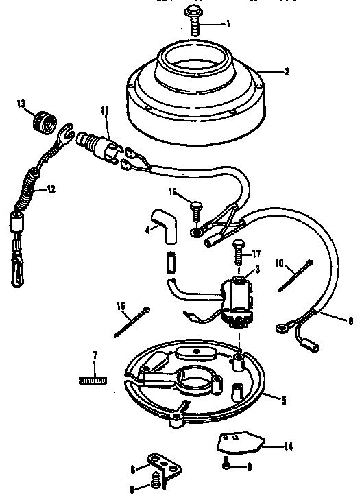 Craftsman 225587504 magneto gamefisher 5 h.p. diagram
