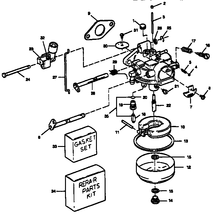 Craftsman 225587504 carburetor diagram