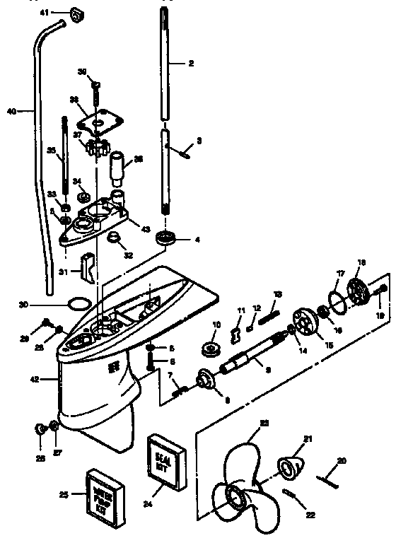 Craftsman 225587504 gear housing diagram