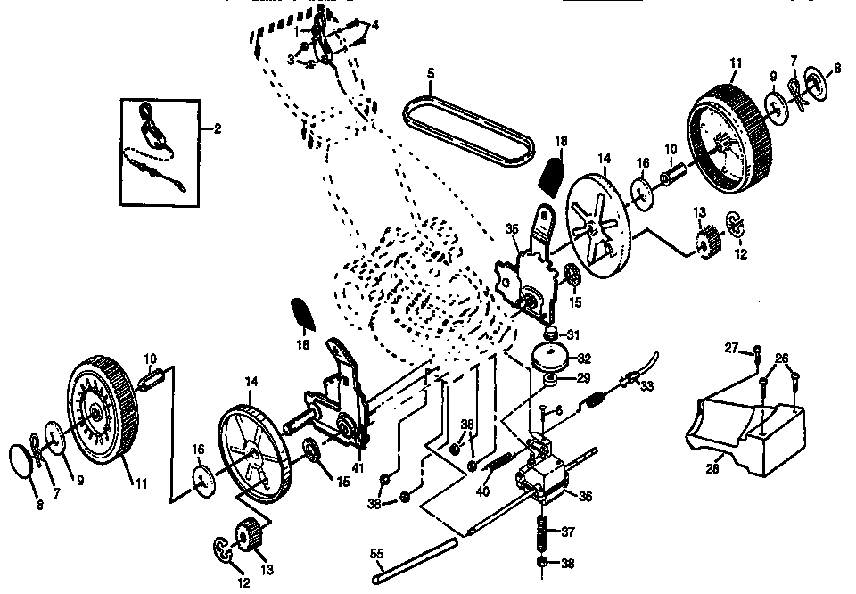 Craftsman 917378272 drive assembly diagram
