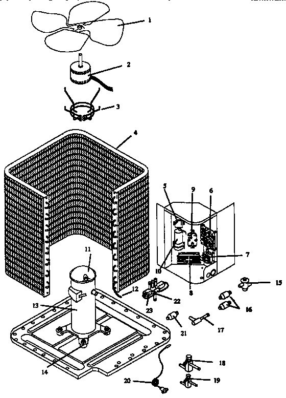 ICP CH7548VKA2 functional parts diagram