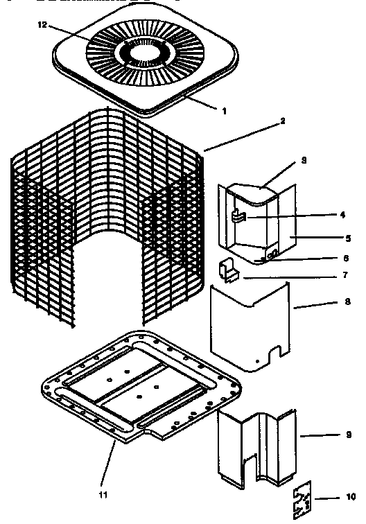 ICP CH7542QKA2 non-functional parts diagram