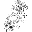 GE JBP90AS1 cooktop diagram