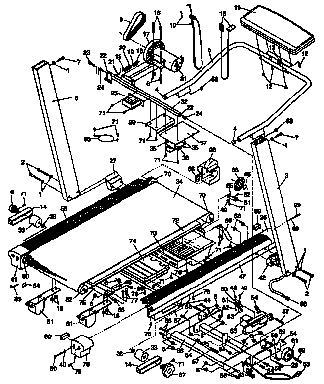Proform PF990030 unit parts diagram