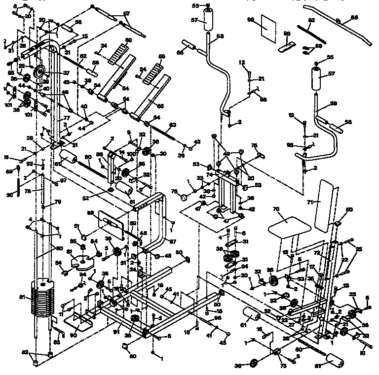 Proform PF880030 unit parts diagram