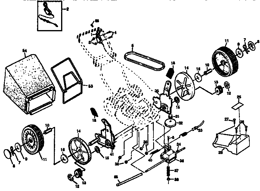 Craftsman 917374370 22" rotary lawnmoer diagram