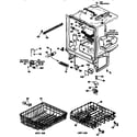GE GSD400T-49WA tub and rack diagram