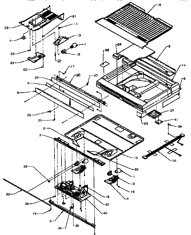 Amana TX22R-P1157704W comparment separator/divider block diagram