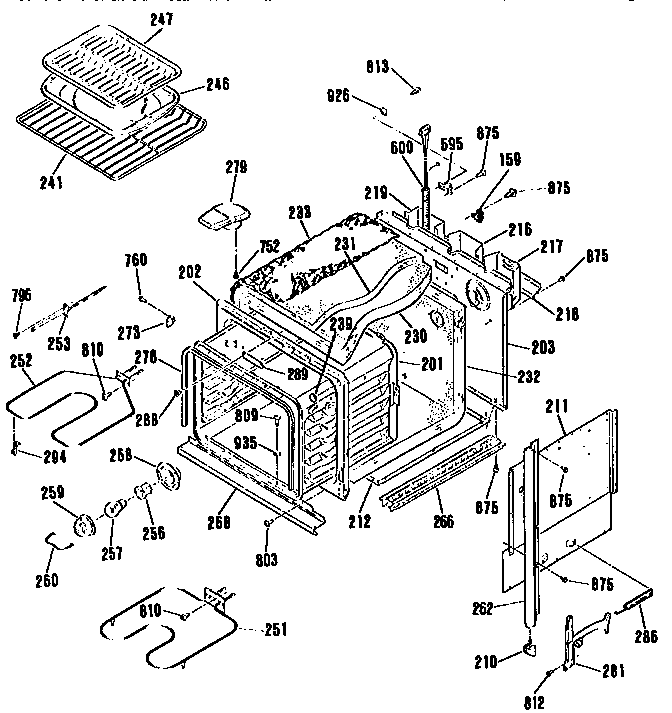 Kenmore 9114712994 body section diagram