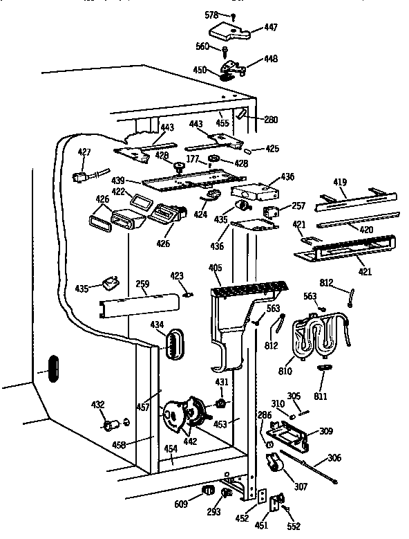 GE TPH21PRSABB fresh food section diagram