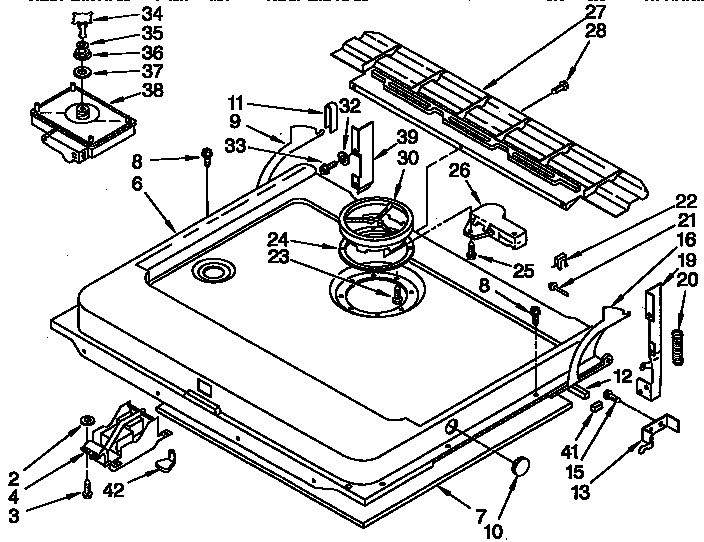 KitchenAid KUDA230YAL2 door and latch parts diagram