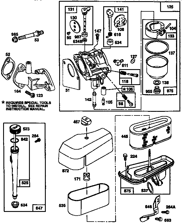 Craftsman 917257630 repair parts diagram