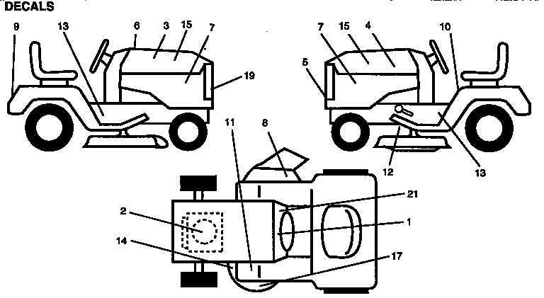 Craftsman 917257640 decals diagram