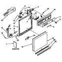 Kenmore 6651671592 frame and console parts diagram