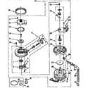 Kenmore 6651671592 pump and motor parts diagram