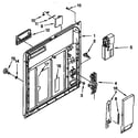 Kenmore 6651691192 inner door parts diagram
