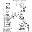 Kenmore 6651691192 pump and motor parts diagram