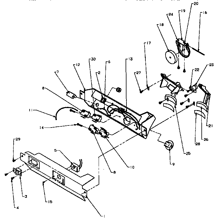 Amana SXD25NP2-P1162433W ice and water cavity diagram