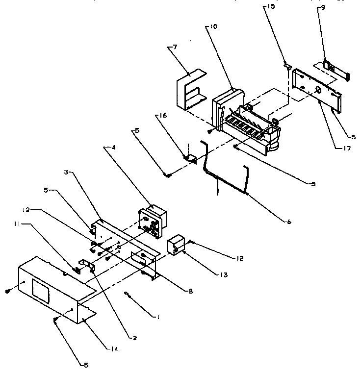 Amana SXD25NP2-P1162433W icemaker diagram