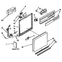 Kenmore 6651581593 frame and console parts diagram