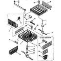 Kenmore 6651581593 dishrack parts diagram