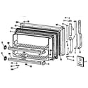 GE TBX21JASNRAD freezer door diagram