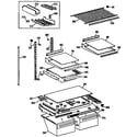 GE TBX21JASNRAD shelf parts diagram