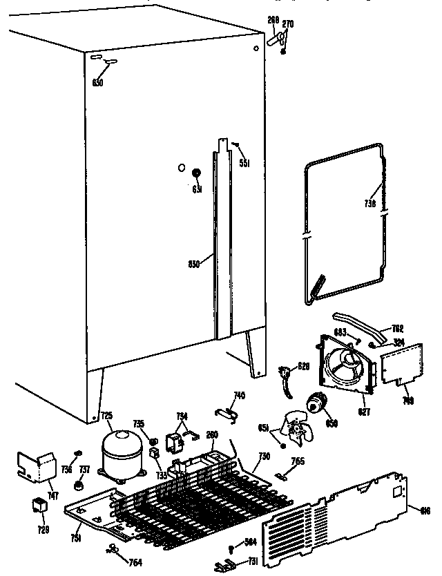 GE TFX20JASAWH unit parts diagram