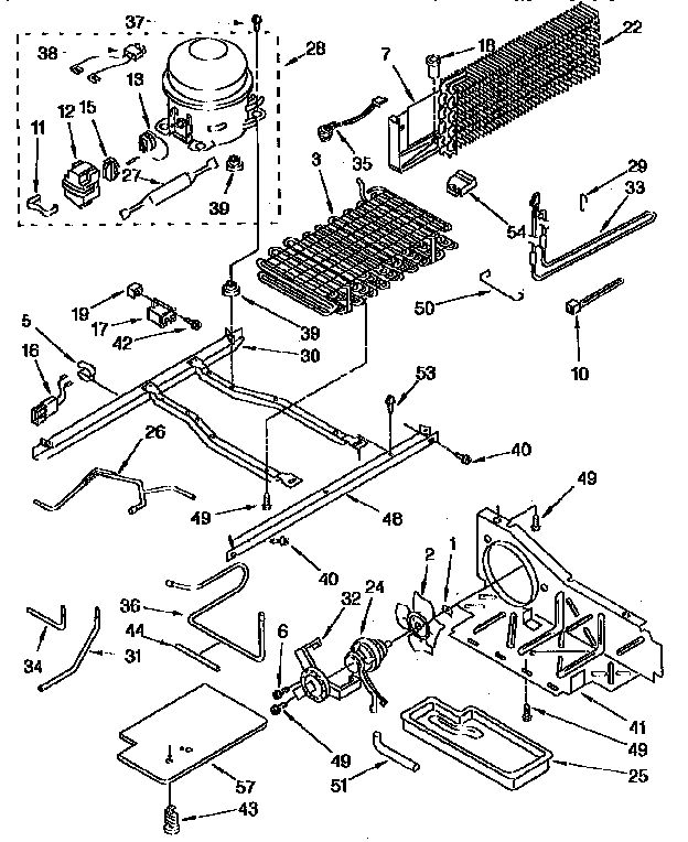 Whirlpool ET22DKXAW03 unit parts diagram