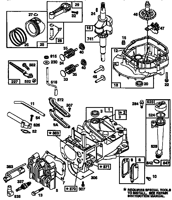 Craftsman 917374371 engine diagram