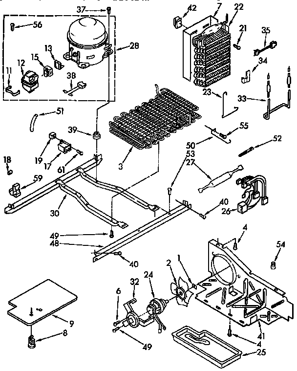 Kenmore 1069532480 unit parts diagram