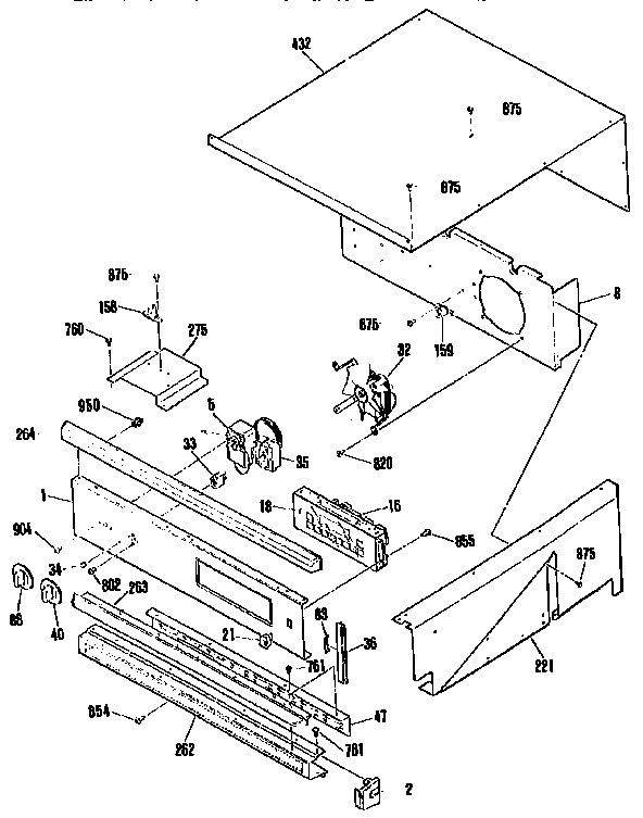 Kenmore 9114832994 control section diagram