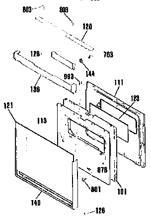 Kenmore 9114832994 lower door section diagram