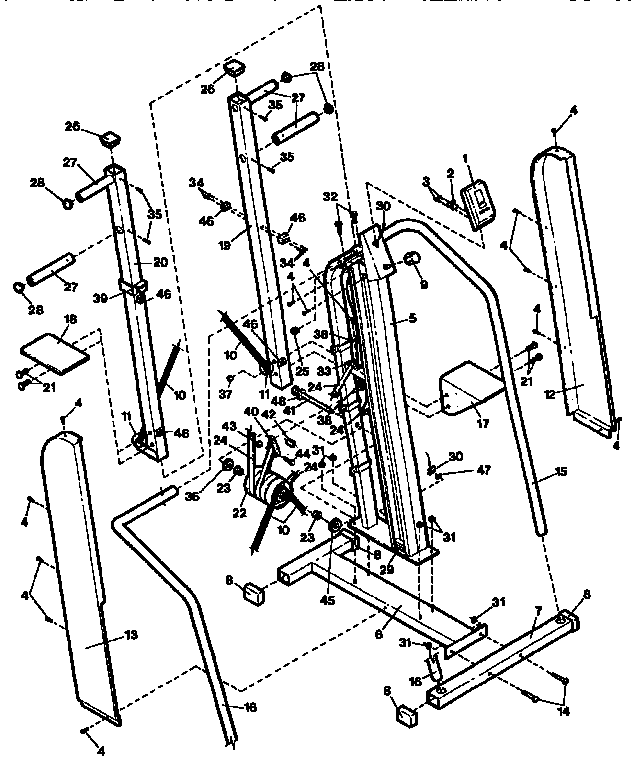 Weslo WL760030 peak climber diagram