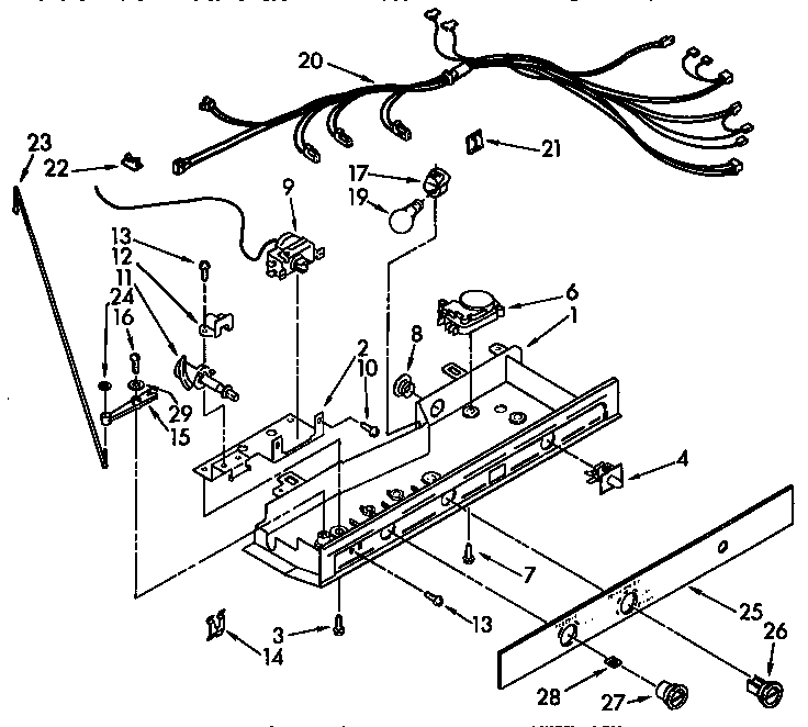 Kenmore 1069430482 control parts diagram