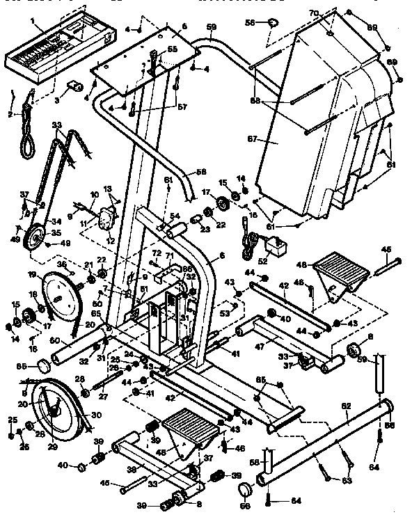 Weslo WL40030 ascent 740 climber diagram