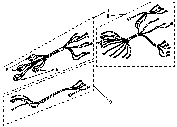 Whirlpool RF365PXYQ2 wiring harness parts diagram