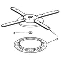 KitchenAid KUDA23HYAL0 lower washarm and strainer parts diagram