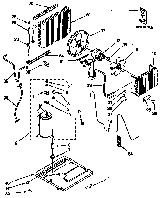 Kenmore 1069741090 unit parts diagram