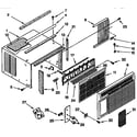 Kenmore 1069740550 cabinet parts diagram