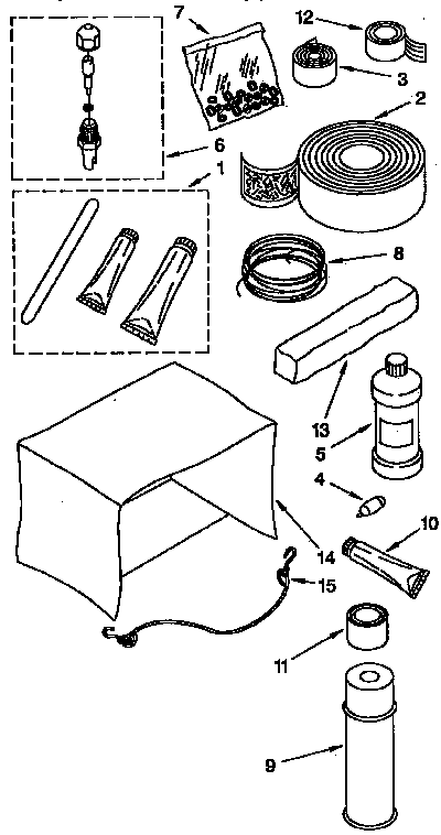 Kenmore 1069740550 optional parts diagram