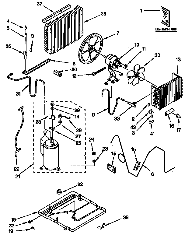 Kenmore 1069740880 unit parts diagram