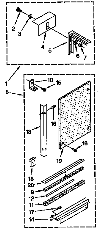 Kenmore 1069740880 installation kit diagram
