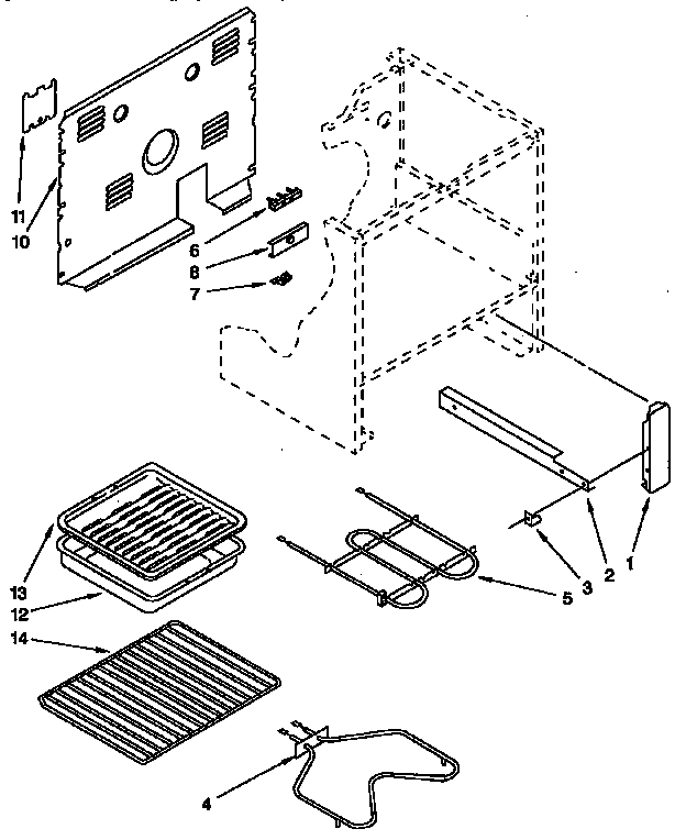 Whirlpool RF302BXYW2 unit parts diagram