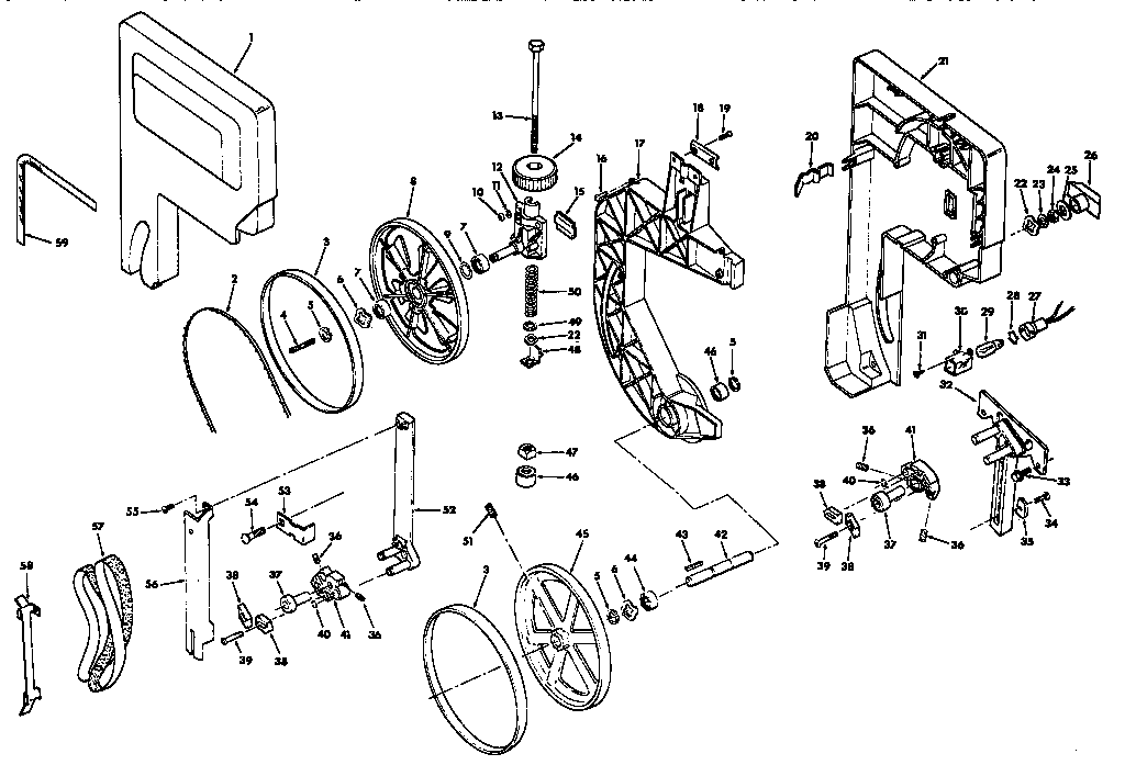 Craftsman 113248211 drive assembly parts diagram
