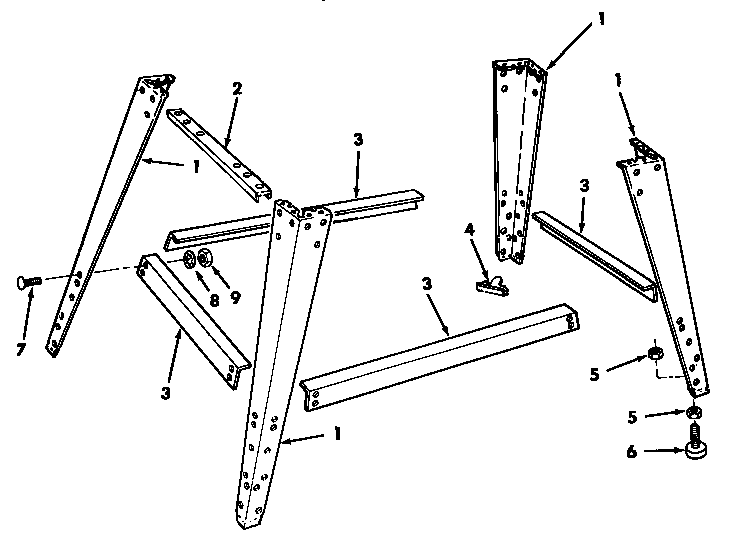 Craftsman 113248211 leg set parts diagram