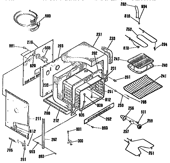 Kenmore 9114553590 body section diagram